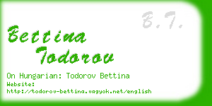 bettina todorov business card
